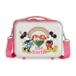 Beauty case ABS Minnie around the world the earth