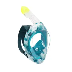 Maska za površinsko ronjenje sa akustičnim ventilom plava sa šarama 
