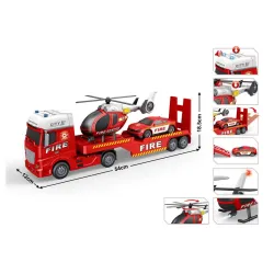 Kamion tegljač FIRE helikopter i auto 410116 