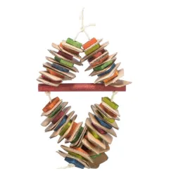 Igračka za papagaje kanap karton drvo 18x35cm 