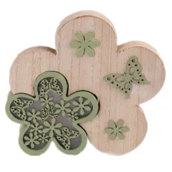 Lampa led noćna drvena zelena 