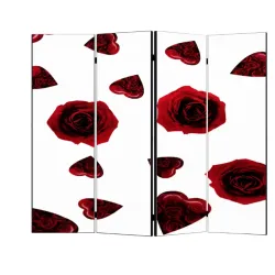Lagani paravani od štampanog pvc platna Ruze 4 krila