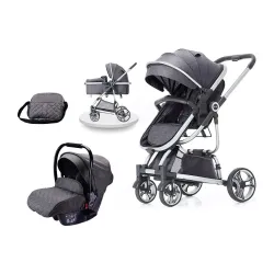 Kolica za bebe 618 BBO Tiffany set - grey