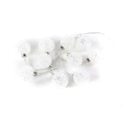 Lamput, novogodišnje lampice, 10LED, kuglice, bela