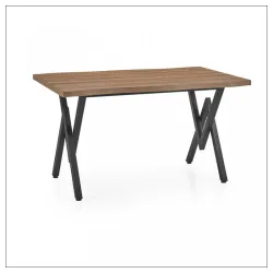 Trpezarijski sto Verona Furnirani MDF/Crne noge 1400×800 mm