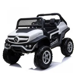 Autić na akumulator Mercedes Unimog 4x4 licencirani dvosed beli
