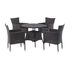 Baštenska garnitura Kann sa 4 stolice