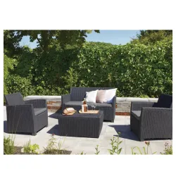 Baštenska garnitura Corona grafit-hladno siva