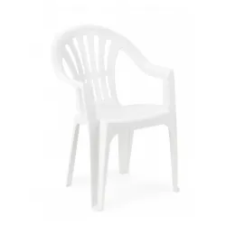 Baštenska stolica Kona plastična bela