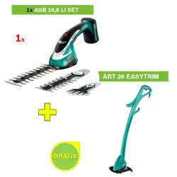 Bosch akumulatorski trimer ASB 10,8 LI SET + Trimer ART 26 EASYTRIM