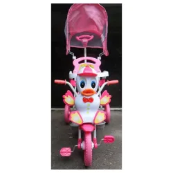 Tricikl TR8012BR sa drškom i suncobranom - PINK