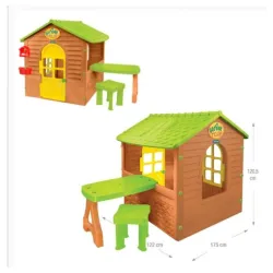 Baštenska kućica sa pultom i stolicom 122X175X120.5 CM