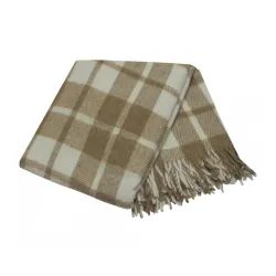 Ćebe Stelvio bež karo 150 x 200 cm