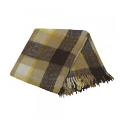 Ćebe Stelvio braon karo 150 x 200 cm