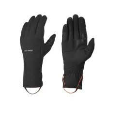 Rukavice za treking crne rastegljive sa gumom za ekran na dodir