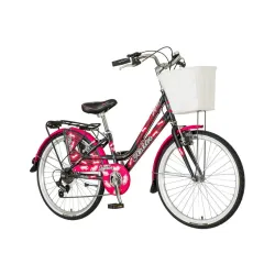 Crno roza inferior ženska bicikla 