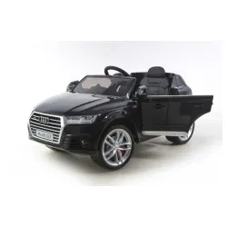 Dečiji auto na akumulator licencirani Audi Q7 2018 crni sa kožnim sedištem