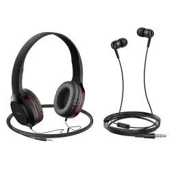 Dva para slušalica sa mikrofonom Hoco W24 Crvene