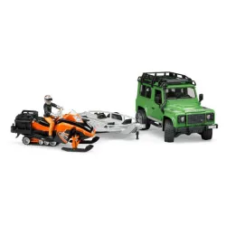 Džip Land Rover sa prikolicom i motornim sankama BRUDER