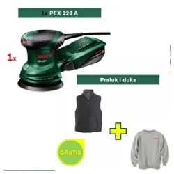 Ekscentar brusilica Bosch PEX 220 A + Bosch prsluk i duks