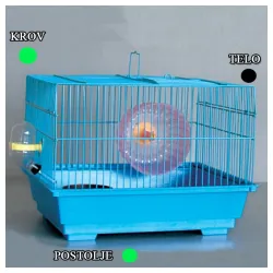 Kavez za hrčka H-4 crna i zelena