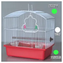 Kavez za ptice W044 zelena i bela