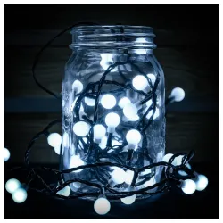 Novogodišnje lampice LED biserni niz 120 sijalica hladno bela