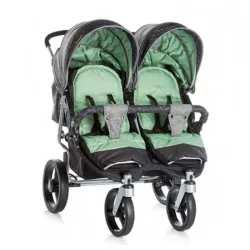 Decija kolica za blizance Chipolino Twix green