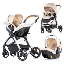 Kolica za bebe Baby stroller Prema 3 u 1 Chipolino 0+ Caramel