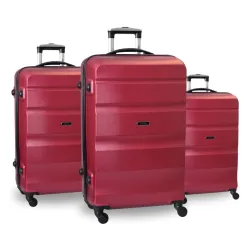 Set ABS kofera 3/1 Porto u crvenoj boji