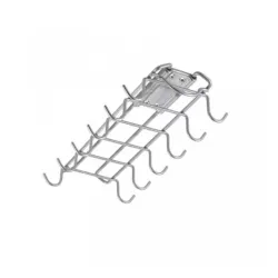 Kuhinjski stalak sa kukicama klizni 13x28x5cm Metaltex 