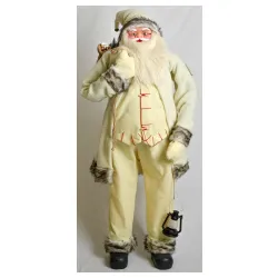 Novogodišnja figura deda Mraza sa džakom i fenjerom 150 cm