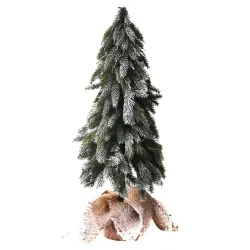 Novogodišnja jelka u saksiji Deco wood sa sijalicama 55cm