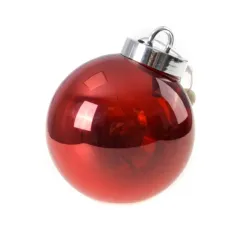 Novogodišnja kugla LED crvena 20cm Twinkle
