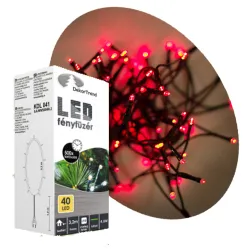 Novogodišnje crvene LED lampice 80 sijalica