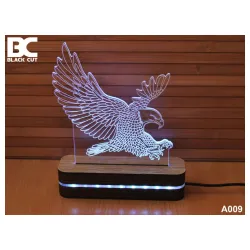 3D lampa Orao 9 boja