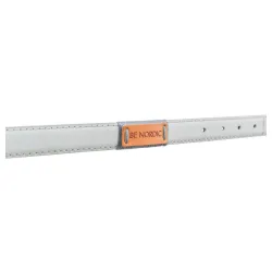 Be Nordic ogrlica koža S-M 40-46cm/20mm Sivi