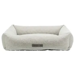 Ležaljka noah kockasta 100x70cm svetlo siva