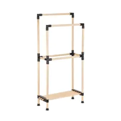 Držač peškira 2 prečke i polica Seowood BT-4802