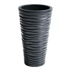 Plastična saksija Sand Slim 40x75cm kameno siva