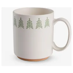 Praznična šolja sa jelkama