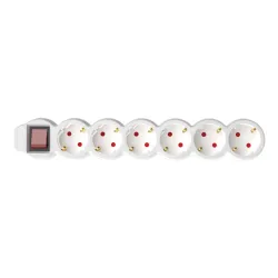 Razvodnik sa 6 mesta 1.5m 1.0mm2 + prekidač