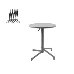 Okrugli sto čelični 60 cm sklopivi