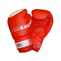 Rukavice za boks od prirodne kože Premium PRO 10 OZ crvene