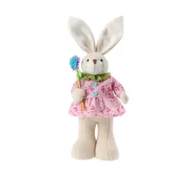 Fluffy uskršnja dekorcija zec devojčica 41cm 731261