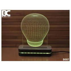 3D lampa Sijalica crvena