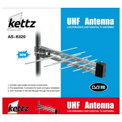 Kettz antena TV/FM/T2 RF konektor AS-K020