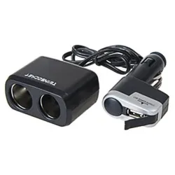 Auto punjač razdelnik dve rupe+1 usb CL-S2093