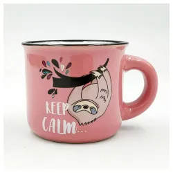 Šolja mini mug keep calm roze 