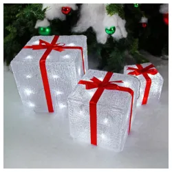 Svetleće poklon kutije LED set 3 komada